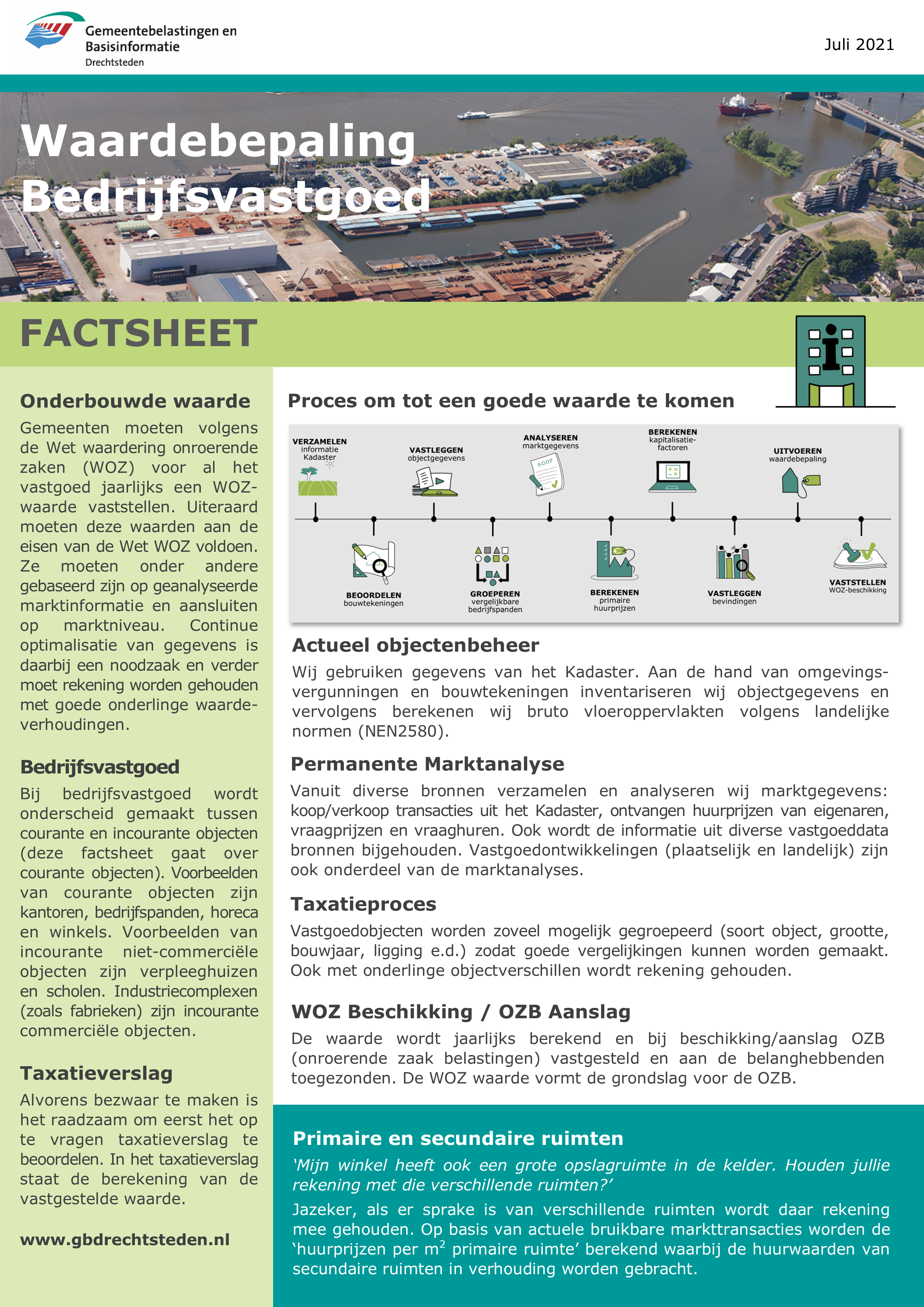 Factsheet waardebepaling bedrijfsvastgoed